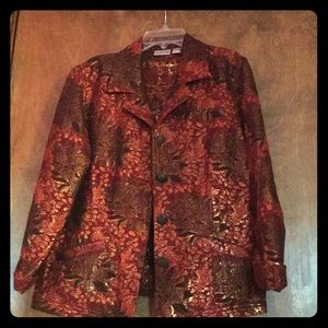 Size 2 main color red Chicos jacket